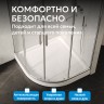 Душевой поддон ABBER AD3A080 80х80 четверть круга, акриловый, белый