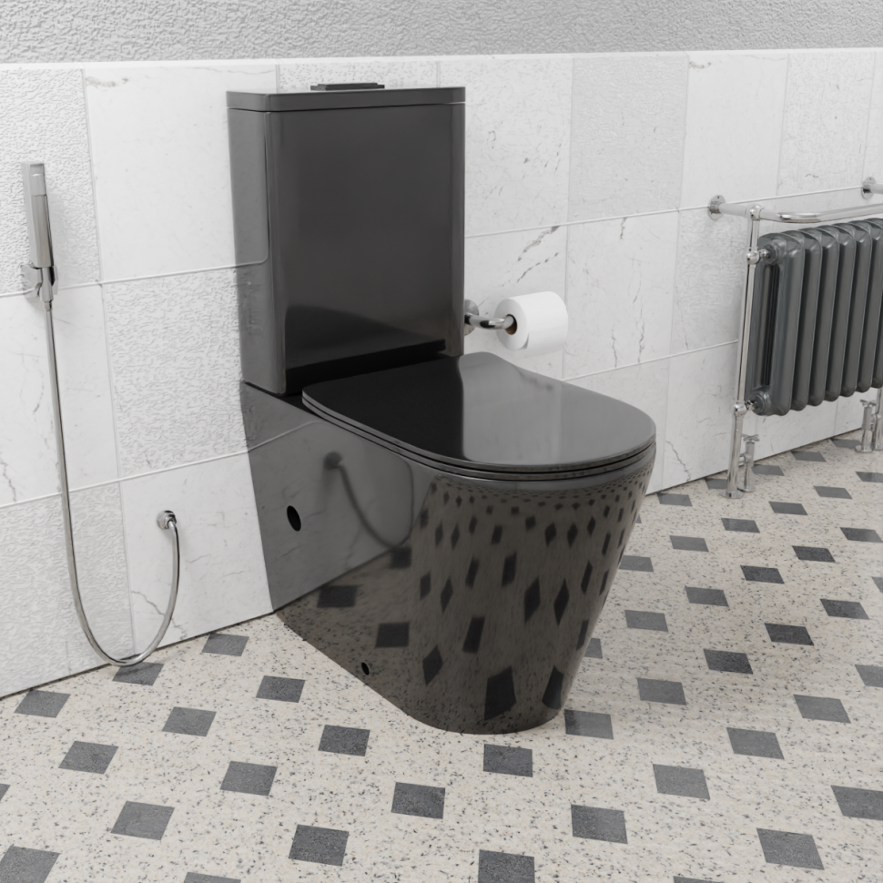 Унитаз напольный CeramaLux NS-2176-18