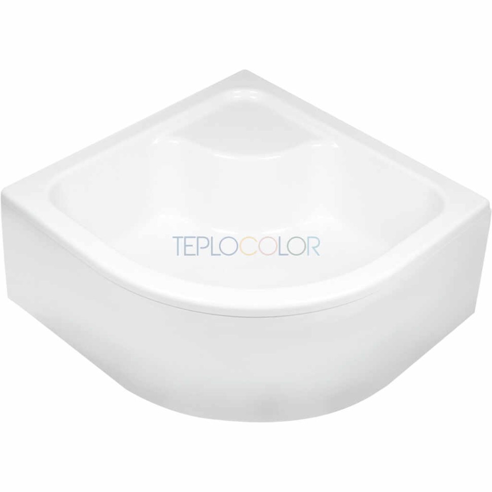 Акриловый душевой поддон, полукруглый, 80x80 см - глубокий