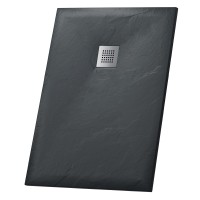 Душевой поддон Grossman Strong GR-S280110Q (80х110х2,5) из искусственного камня,прямоугольный,графит,1 место