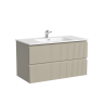 Тумба подвесная SANCOS Snob T 890х445х500, c двумя ящиками оснащенными доводчиками, Beige Soft, арт.SNT90CE