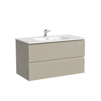 Тумба подвесная SANCOS Snob T 890х445х500, c двумя ящиками оснащенными доводчиками, Beige Soft, арт.SNT90CE