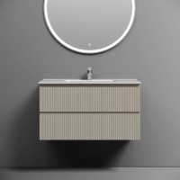 Тумба подвесная SANCOS Snob T 890х445х500, c двумя ящиками оснащенными доводчиками, Beige Soft, арт.SNT90CE