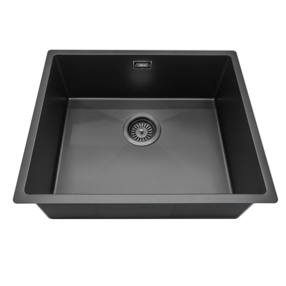 Кухонная мойка ABBER Wasser Kreis AF2196MB черная матовая