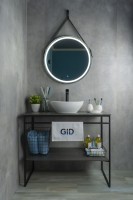 Раковина Gid N900 51164 накладная белый матовый 41x34x15