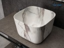 Раковина Gid Mnc9301 54480 накладная под камень матовый 36x36x25.5