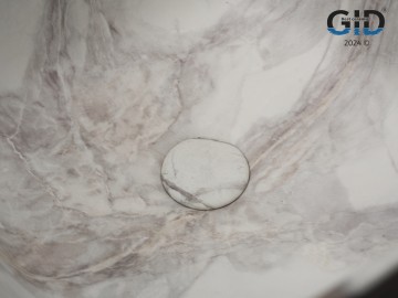 Раковина Gid Mnc9301 54480 накладная под камень матовый 36x36x25.5