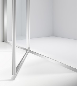 Душевой уголок Слим 8мм (Slim 8mm) VSR-4SLP9012CL, 1200*900, хром, стекло прозрачное