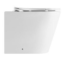 Унитаз приставной IBERICA BLANCA BURGOS ALTO Rimless белый, сиденье полипропилен (IB.BRA.131.1B1)