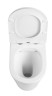 Унитаз приставной IBERICA BLANCA BURGOS ALTO Rimless белый, сиденье полипропилен (IB.BRA.131.1B1)