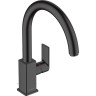 Смеситель для кухонных моек Hansgrohe Vernis Shape черный (71871670)