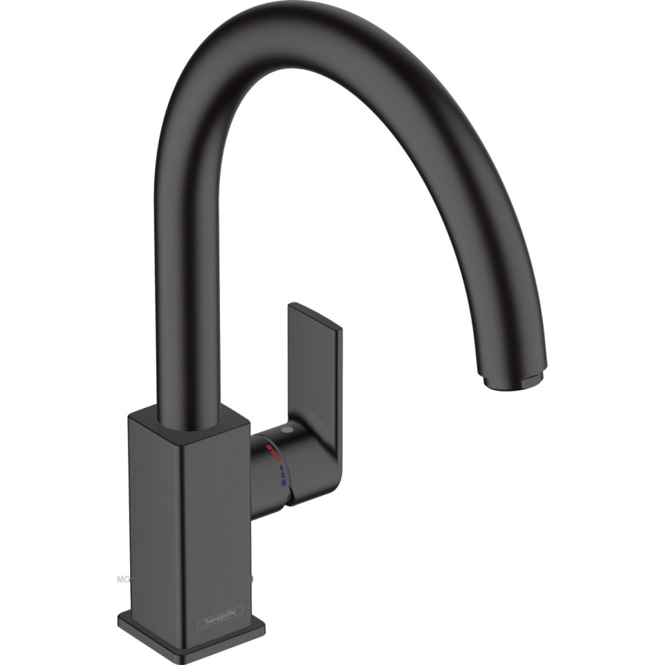 Смеситель для кухонных моек Hansgrohe Vernis Shape черный (71871670)