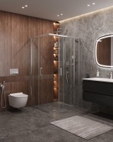 Душевой уголок CEZARES MOLVENO-AH-21-90+20-C-Cr-IV