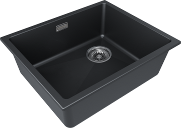 Мойка LUMI 55UNI-SKEW, IT-GRANIT, LU55SK-AN, антрацит, 555х440, Paulmark