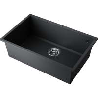 Кухонная мойка Omoikiri Tedori 66-U-BL Tetogranit/черный