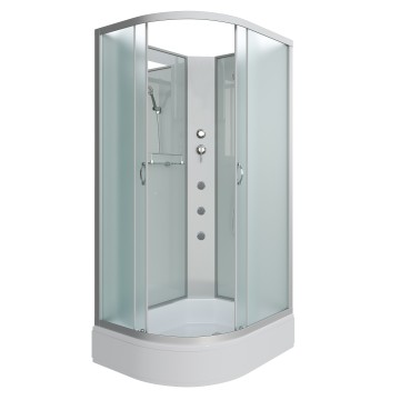 Душевая кабина Niagara Classic NG-33984-14RBKG (90х80х200) средний поддон(26см),стекло матовое,4 места