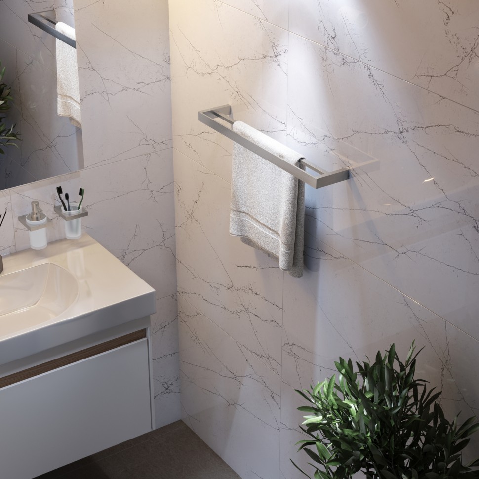 Полотенцедержатель двойной Timo Petruma 15256/13 никель