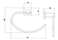 Полотенцедержатель Timo Selene 10050/00 хром