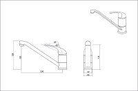 Смеситель EMAR EC-3009 3009.9 Алмаз