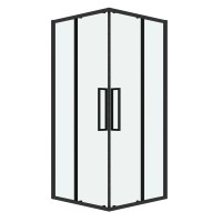 Душевое ограждение Grossman Cosmo 300.K33.02.9090.21.00 (90х90х195) квадрат,раздвижная,черный матовый,стекло прозрачное, 1 место