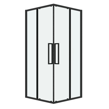 Душевое ограждение Grossman Cosmo 300.K33.02.9090.21.00 (90х90х195) квадрат,раздвижная,черный матовый,стекло прозрачное, 1 место