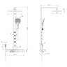 Душевая стойка ABBER Thermostat AF8560NG с термостатом без излива, никель