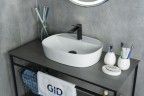 Раковина Gid N9045 51166 накладная белая 50x38x12
