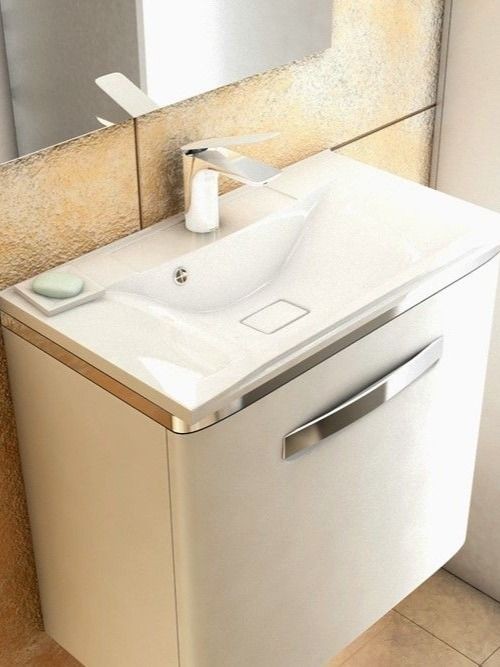 Раковина для ванной 75 см, Uperwood Elen, с декоративной накладкой для слива