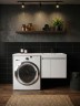 Тумба под стиральную машину подвесная Uperwood Magenta 45х50х55 см, белая, с дверцами