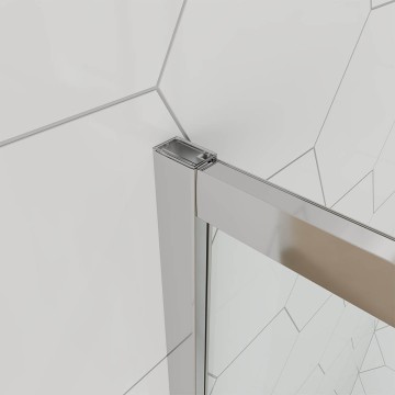 Душевой угол Veconi Ottimo P10 CH, 800x800x1900, хром, стекло матовое