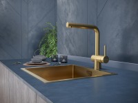 Смеситель для кухни Dosse, брашированное золото, Do214418-BG, Paulmark