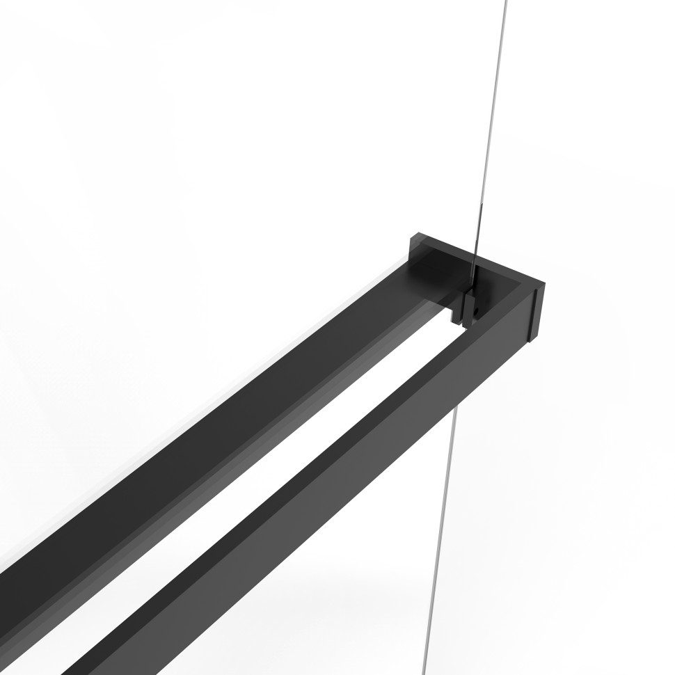 Душевая перегородка Walk-In VSW-1HR100GSB, 1000*2000, черный, стекло янтарь