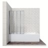 Шторка для ванны Ambassador Bath Screens 16041110L (90х140) хром,стекло прозрачное,складная,1 место