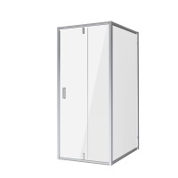 Душевое ограждение Niagara Nova NG-63-8A-A90 (80х90х195) прямоугольник,хром,двери распашные,стекло прозрачное,2 места