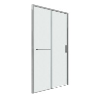Дверь в нишу Grossman Style 100.K33.05.130.10.02 (130х195) хром,стекло шиншилла,раздвижная, 1 место