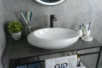 Раковина Gid N9050 51167 накладная белая 59x37x14