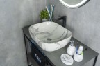 Раковина Gid K397G125 54402 накладная под камень глянцевая 50x40x14