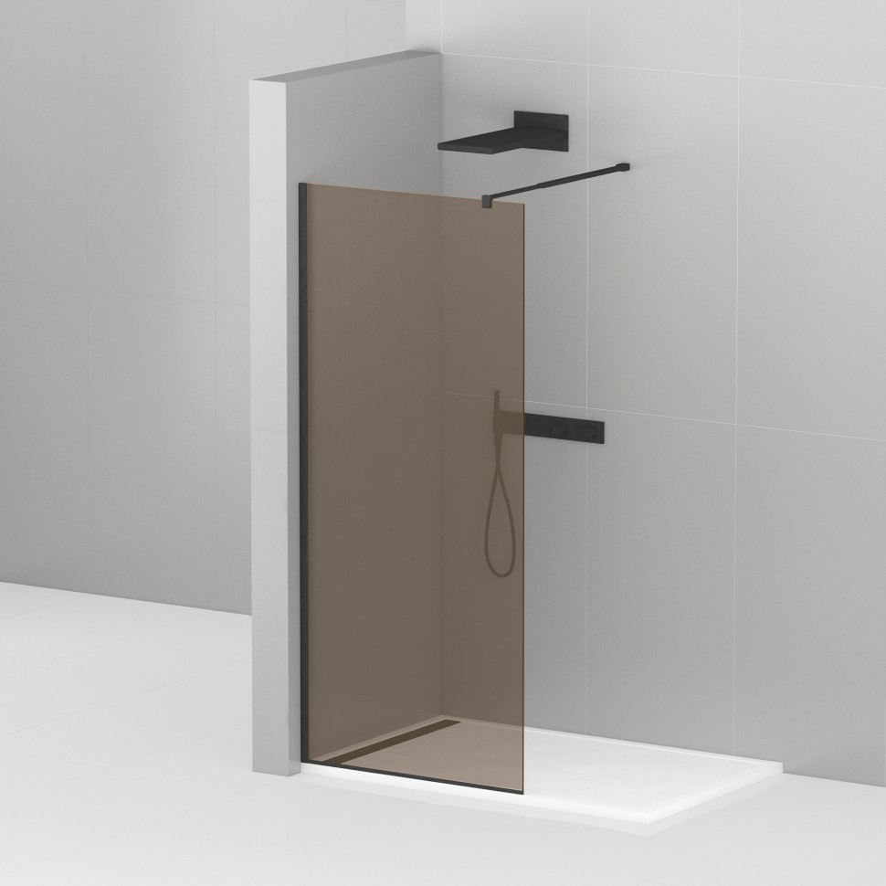 Душевая перегородка CEZARES LIBERTA-L-1-120-BR-NERO