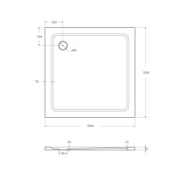 Поддон SMC CEZARES TRAY-M-A-100-35-W