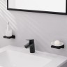 Смеситель Hansgrohe Logis для раковины, 1 отверстие, с донным клапаном Рush-Ореn, цвет: черный матовый 71077670