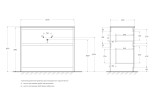 База под раковину напольная BelBagno KRAFT-1000-2C-PIA-BO Bianco Opaco