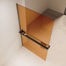 Душевая перегородка Walk-In VSW-1HR100GSGM, 1000*2000, вороненая сталь, стекло янтарь