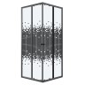 Душевое ограждение Niagara Eco NG-1009-14QBLACK (90х90х190) квадрат,раздвижное,черный,стекло мозаика,1 место