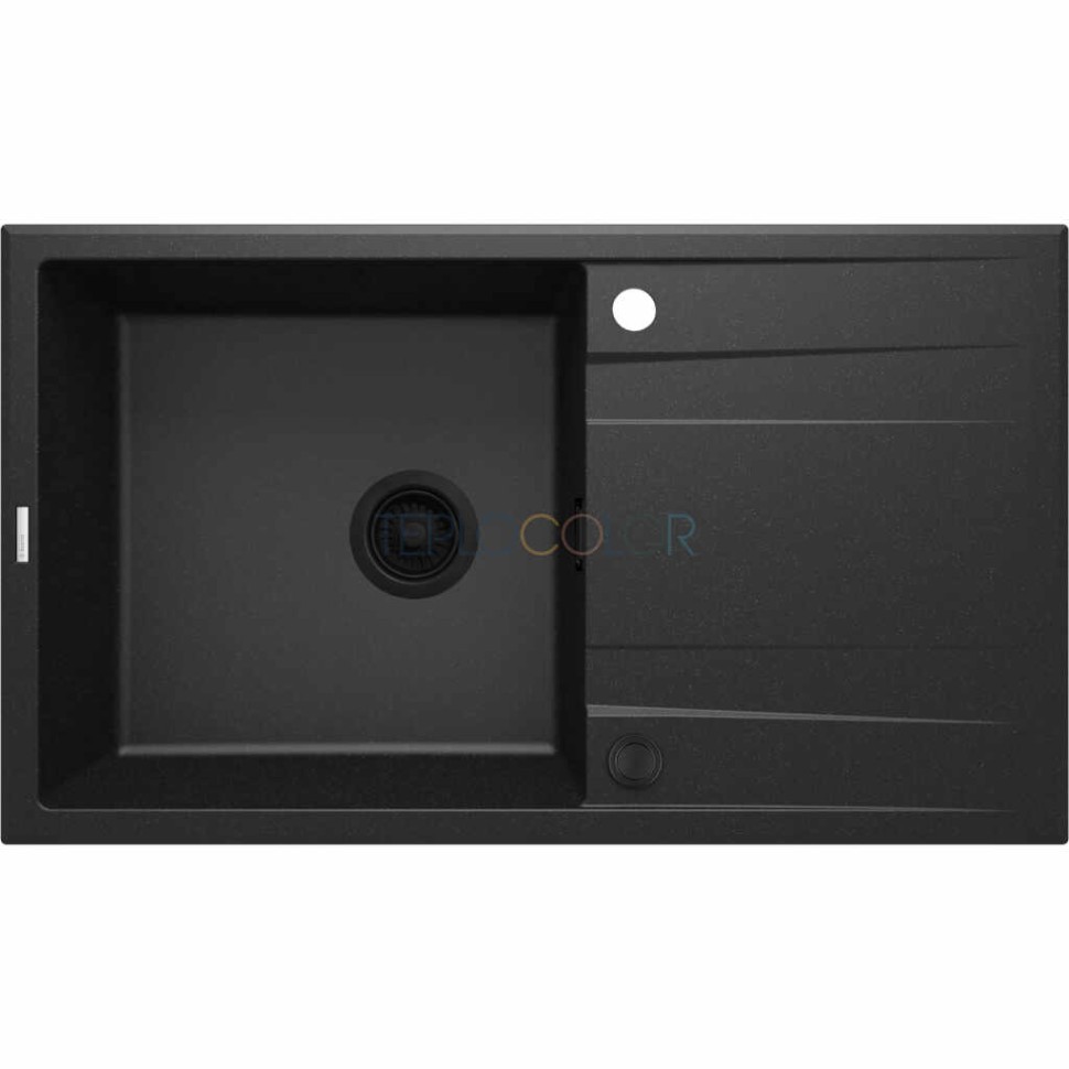 Гранитная мойка, 1-чаша с осушкой