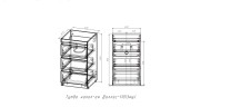 Тумба напольная STYLELINE "Даллас 110" (3 ящ.) Люкс белая, PLUS с раковиной ESTETUS Даллас 1100*480 левый