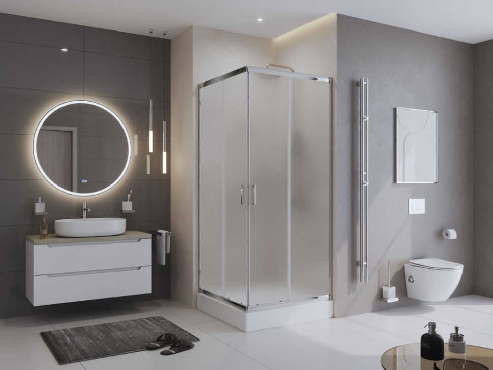 Душевой уголок BelBagno UNO-195-A-2-95-P-Cr