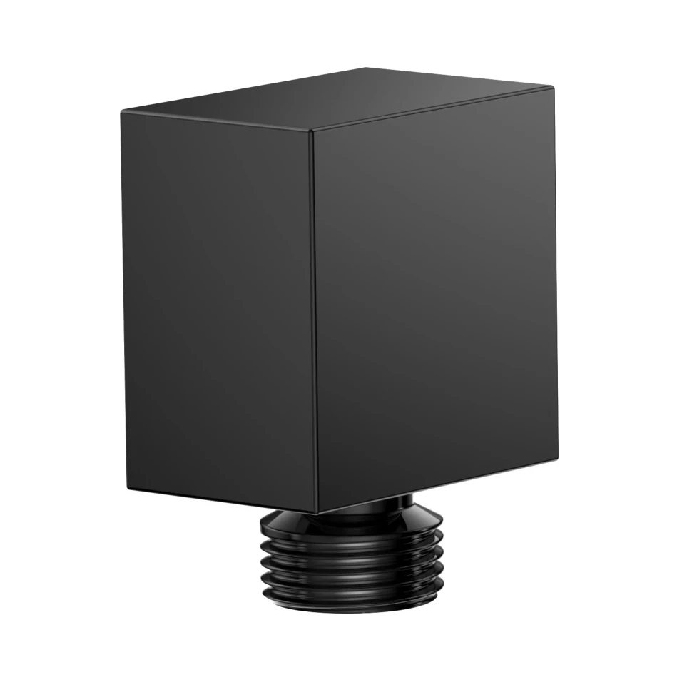 AQM8713MB Savona Выход из стены, черный матовый