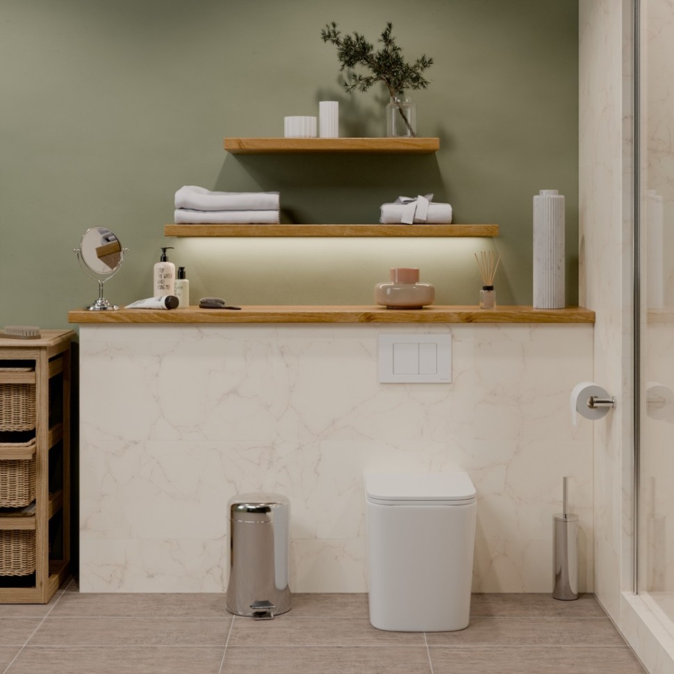 Унитаз приставной IBERICA BLANCA TOLEDO ALTO Tornado белый (IB.TLA.334.1B1)