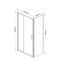 Душевой уголок Garda VSR-1G9015CLG, 1500*900, брашированное золото, стекло прозрачное