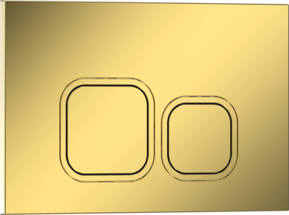 Комплект 2в1 IBERICA BLANCA инсталляция SILENCIO, кнопка смыва ESTI-Q золото глянцевое (IB001.836)